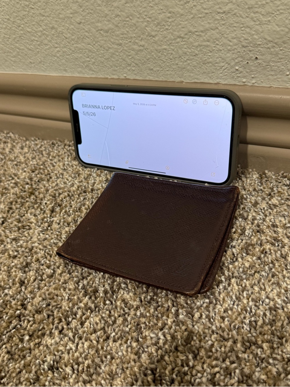 Louis Vuitton Plum Leather Wallet - Plum